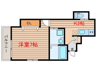 フレシ-ル【1階】の間取り