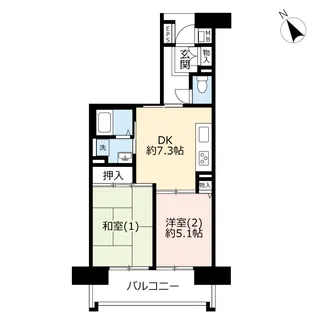 URにしき平和台【1階】の間取り