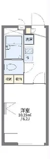 レオパレス勝山南【1階】の間取り