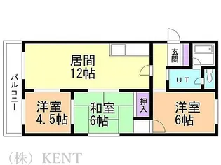 マルカハイツ【3階】の間取り
