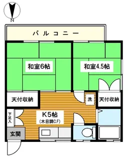 鈴木荘【2階】の間取り
