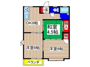 リヴイン八坂台【2階】の間取り