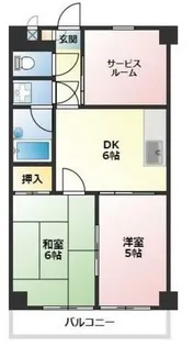 シャトル萩山【2階】の間取り