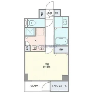 メゾン・ド・ヴィレ八丁堀【6階】の間取り