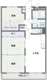 ウエストビレッジII【2階】の間取り
