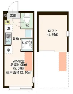 ロイヤルレジデンス南小岩【2階】の間取り