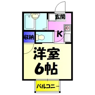 メゾンウェルス【1階】の間取り