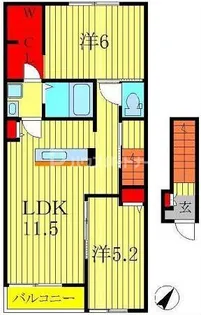 エテルノII【2階】の間取り