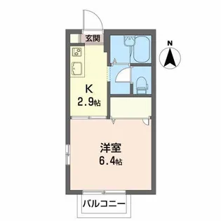アーバンディアス【2階】の間取り