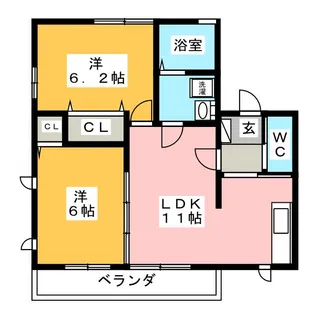 Admirez B【2階】の間取り