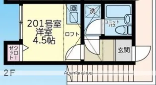 サンステージ蒔田B棟【2階】の間取り