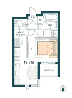 グロリア要町【2階】の間取り