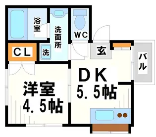 メゾンリーフ【1階】の間取り