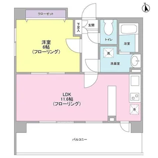 リバーレ秋葉原【13階】の間取り