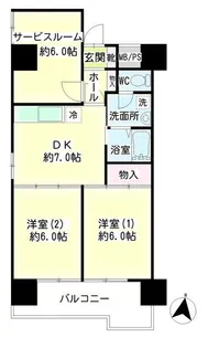 第124新井ビル【2階】の間取り
