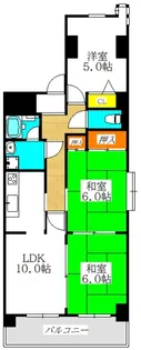 セレッソ玉造【4階】の間取り
