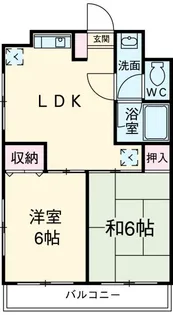グリーンサンハイツ【3階】の間取り