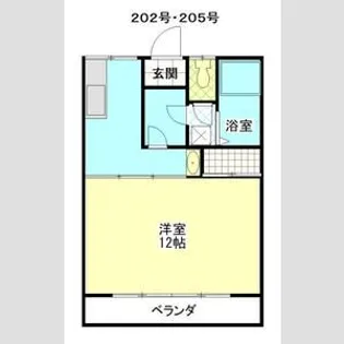 パインハウスI【2階】の間取り