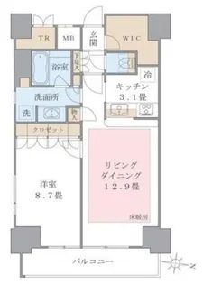 Brillia ist 東雲キャナルコート【7階】の間取り
