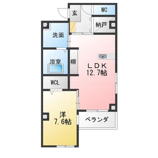 ランコントル【1階】の間取り