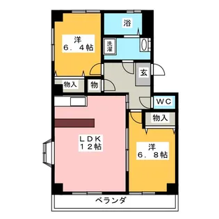 パークタウンMF【3階】の間取り