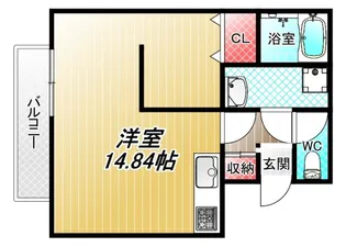 La Cachette TAKAIDA【4階】の間取り