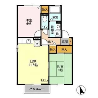 クレストC【2階】の間取り