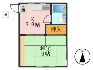 コーポ松【2階】の間取り
