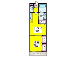 エクストリア【1階】の間取り