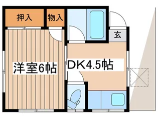 愛和荘【2階】の間取り