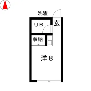 栗原ハイツ【2階】の間取り
