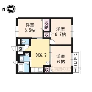 エルディムT【2階】の間取り