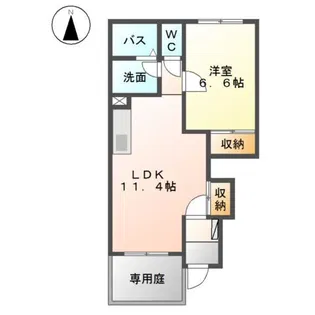 スターテラス 小池原II【1階】の間取り