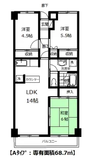 マルク新所沢【2階】の間取り