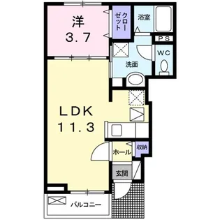 フォレストHIRO【1階】の間取り