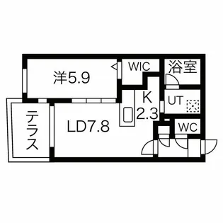 Riviera南郷(リヴィエラ南郷)【1階】の間取り