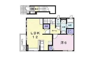 アソシエ・フォルム II【2階】の間取り