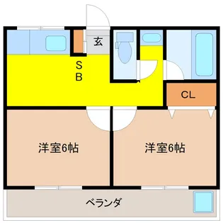 サンコーポ【2階】の間取り
