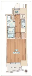ラシュレエグゼ本町【7階】の間取り