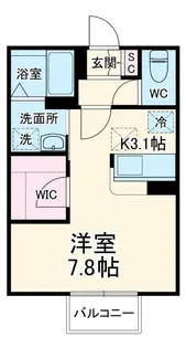 レポスアール【1階】の間取り