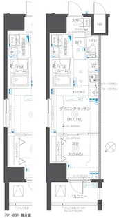 ZOOM立川曙町【8階】の間取り
