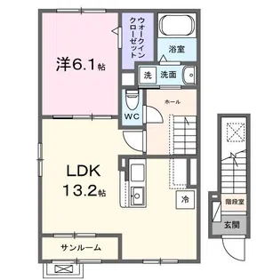 グラン パティオI【2階】の間取り