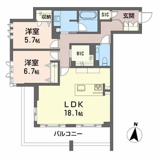 グラン佐藤【2階】の間取り