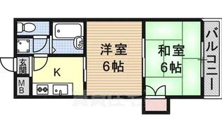 ハイツ西野【3階】の間取り