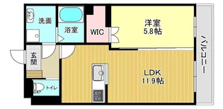 ガーデンコート【4階】の間取り