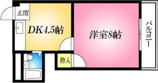 ハイツ88(当店管理物件)【4階】の間取り