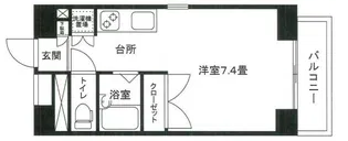 アーバンライフ冬木【8階】の間取り