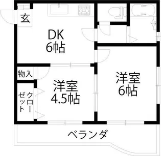 コアクレスト高津【1階】の間取り