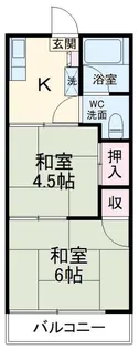 サンハイツ和光【2階】の間取り