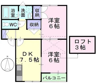 コートビレッジ【2階】の間取り